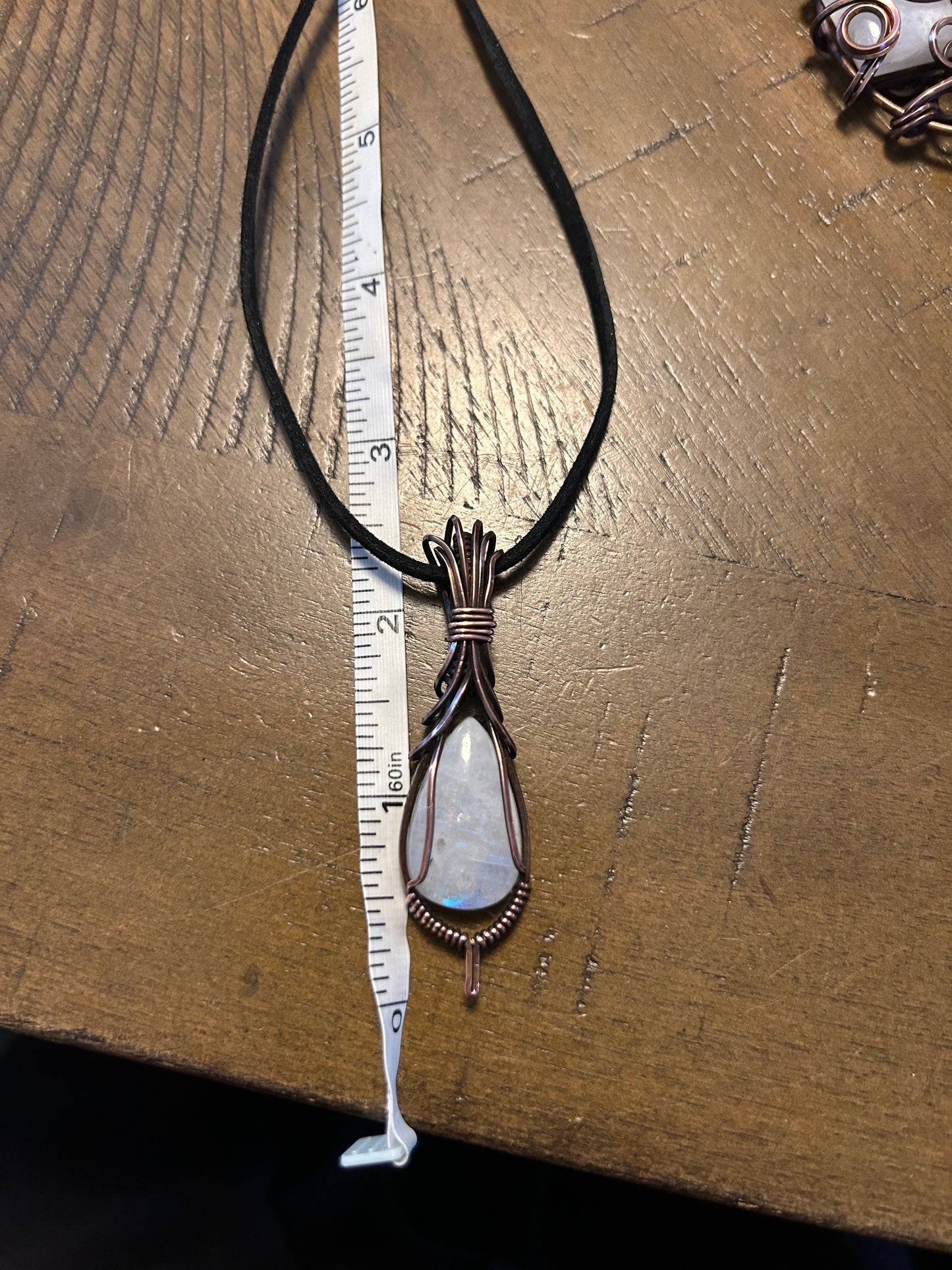 Tear drop moonstone pendant